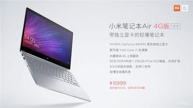 Xiaomi официально представила ноутбук Mi Notebook Air 4G (ФОТО)