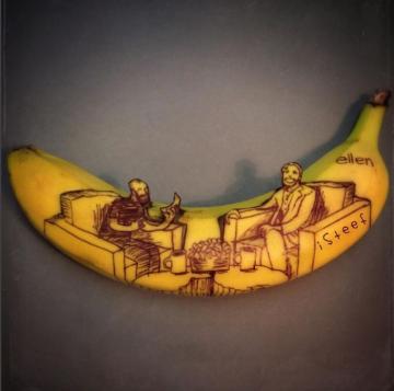 Банановые холсты: нестандартные шедевры голландского художника (ФОТО)