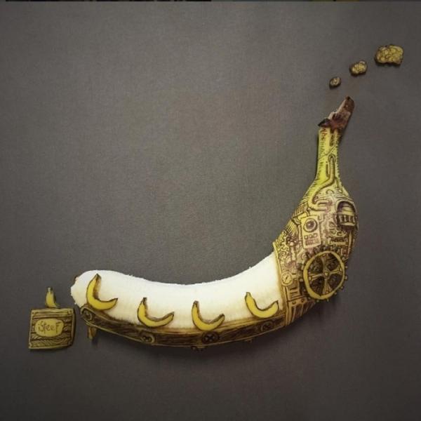 Банановые холсты: нестандартные шедевры голландского художника (ФОТО)