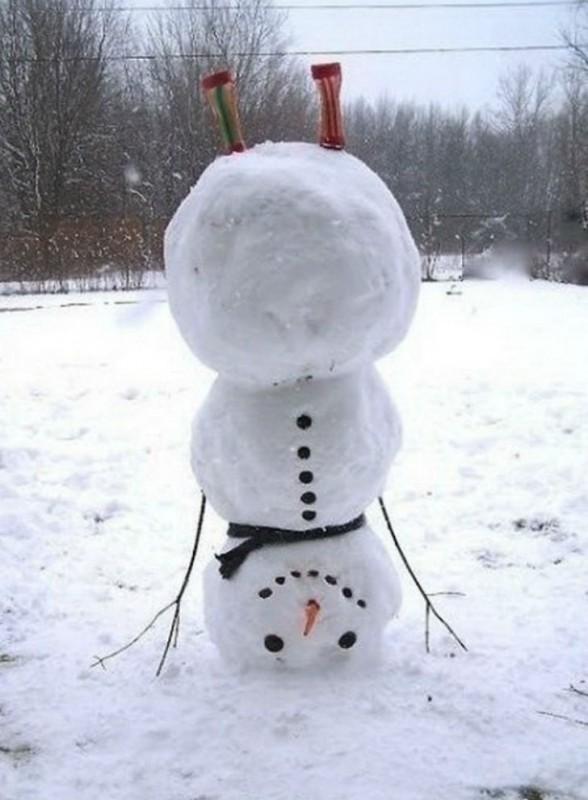 Фотографии самых креативных снеговиков (ФОТО)