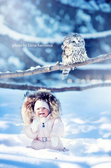 Зимняя сказка: детская фотосессия нереальной красоты (ФОТО)