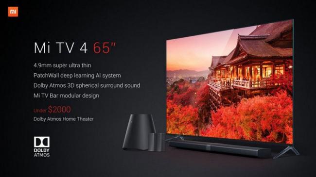Mi TV 4 – новый ультратонкий телевизор от Xiaomi толщиной 4,9 мм (ФОТО)