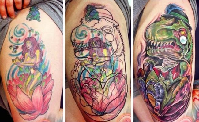 25 примеров невероятного перекрытия старых татуировок (ФОТО)