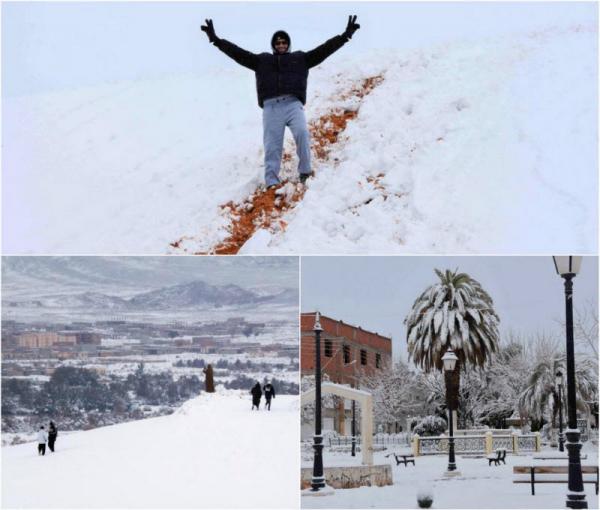 Снегопад в пустыне Сахара (ФОТО)  Снегопад в пустыне Сахара (ФОТО)