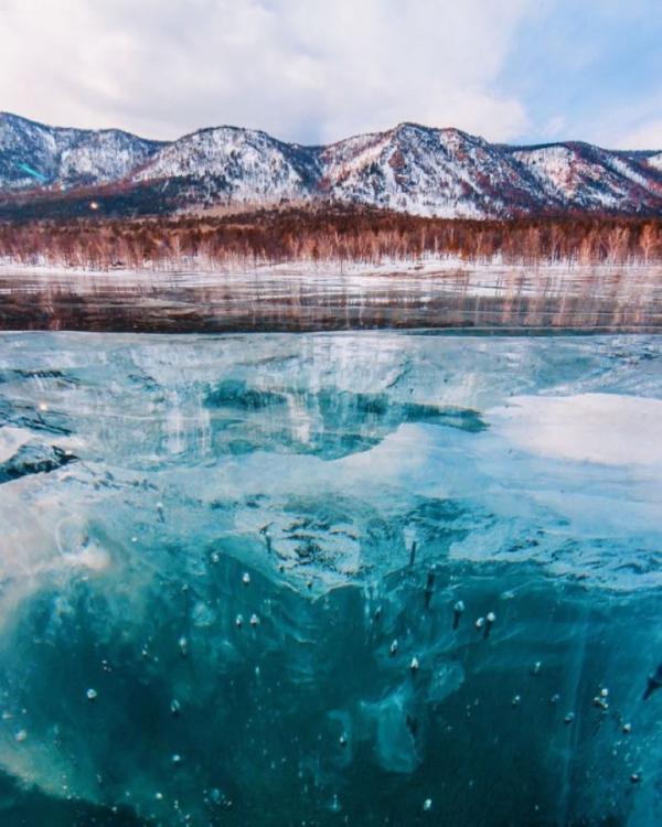 Как выглядит замерзший Байкал (ФОТО)