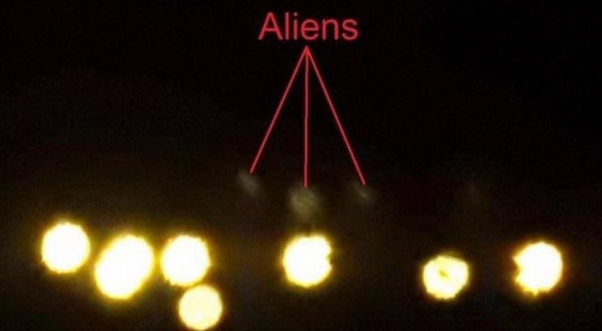 Очевидец сфотографировал выглядывающих из НЛО инопланетян (ФОТО)