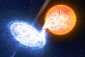 Телескоп Хаббл зафиксировал процесс поглощения белым карликом огромной кометы