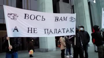 В Минске прошел массовый протест белорусов