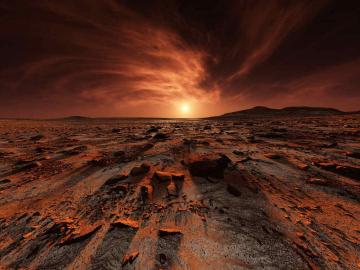NASA показало, как выглядит шторм на Марсе (ФОТО)   