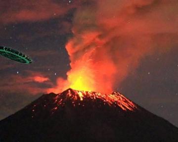 В кратере вулкана Попокатепетль НЛО принял на борт пассажиров
