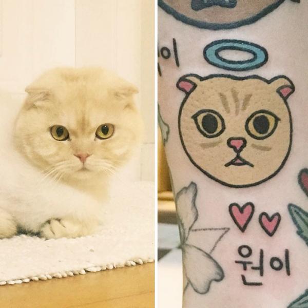 Южнокорейский татуировщик рисует милых животных на теле их владельцев (ФОТО)	