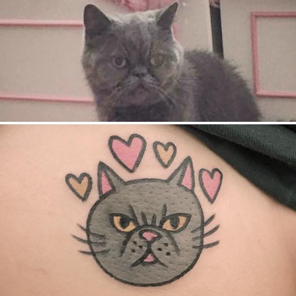 Южнокорейский татуировщик рисует милых животных на теле их владельцев (ФОТО)	