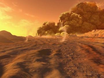 Сотрудники NASA зафиксировали на Марсе масштабное торнадо (ФОТО)