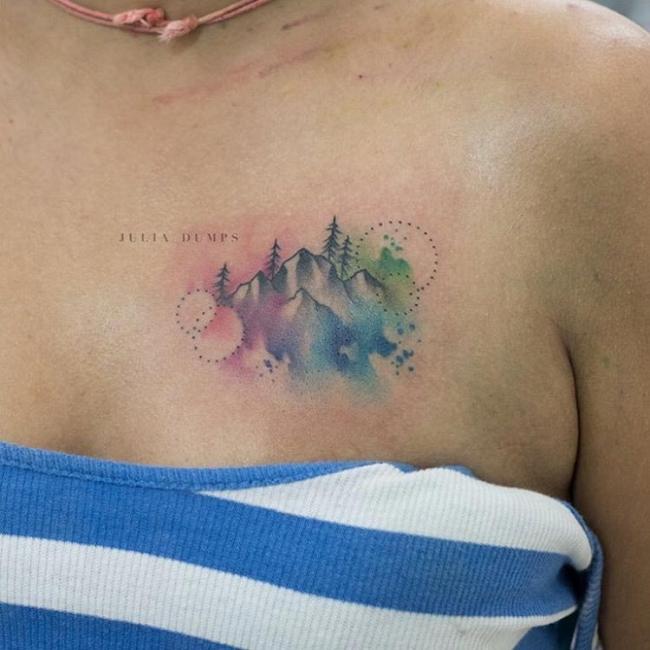 30 акварельных татуировок, которые вдохновляют своей легкостью и красотой (ФОТО)