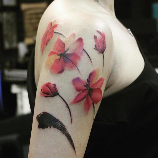 30 акварельных татуировок, которые вдохновляют своей легкостью и красотой (ФОТО)