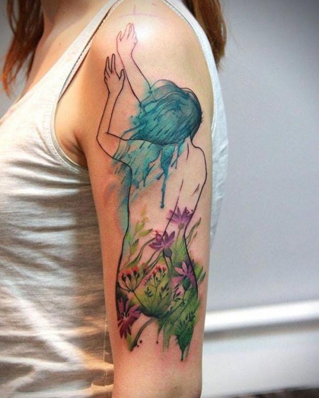 30 акварельных татуировок, которые вдохновляют своей легкостью и красотой (ФОТО)