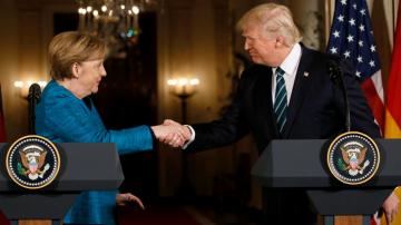 Трамп и Меркель договорились вместе решить проблему Донбасса
