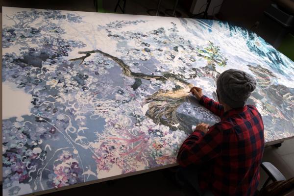 Японский художник представил удивительную картину, на создание которой ушло почти 3,5 года (ФОТО)