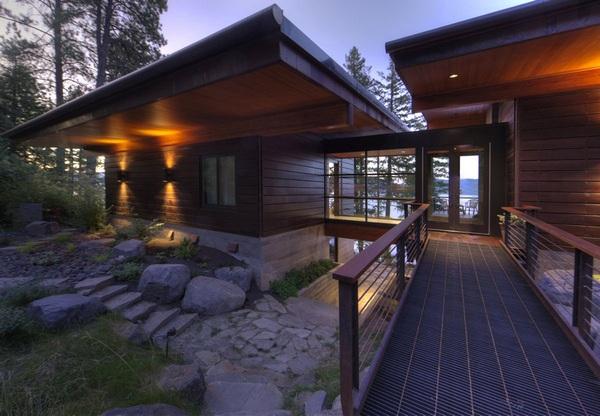 Идеальное место для отдыха: современный загородный дом с видом на озеро (ФОТО)