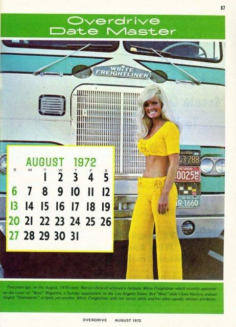 Актуальная классика: обложки календарей для дальнобойщиков в духе 70-х (ФОТО)