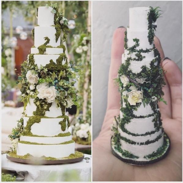 Художница создает из полимерной глины миниатюры свадебных тортов (ФОТО)