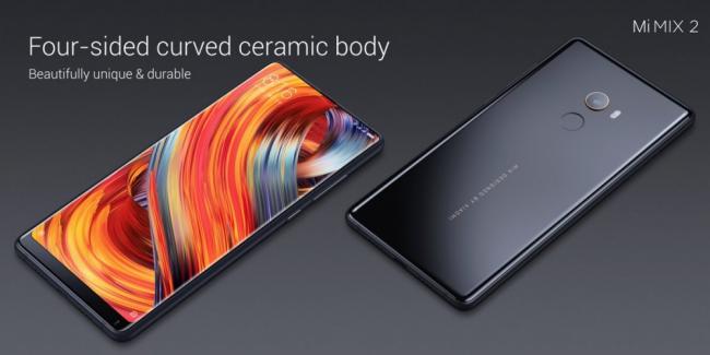 Xiaomi представила безрамочный смартфон Mi Mix 2 (ФОТО)