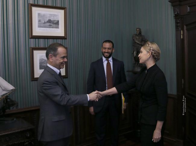 Юлия Тимошенко встретилась с послом Италии
