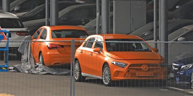 Новую компактную модель Mercedes-Benz сфотографировали без камуфляжа 