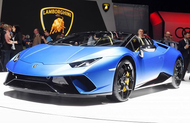 Женевский автосалон: Lamborghini Huracan Performante Spyder выходит перед публикой в Женеве