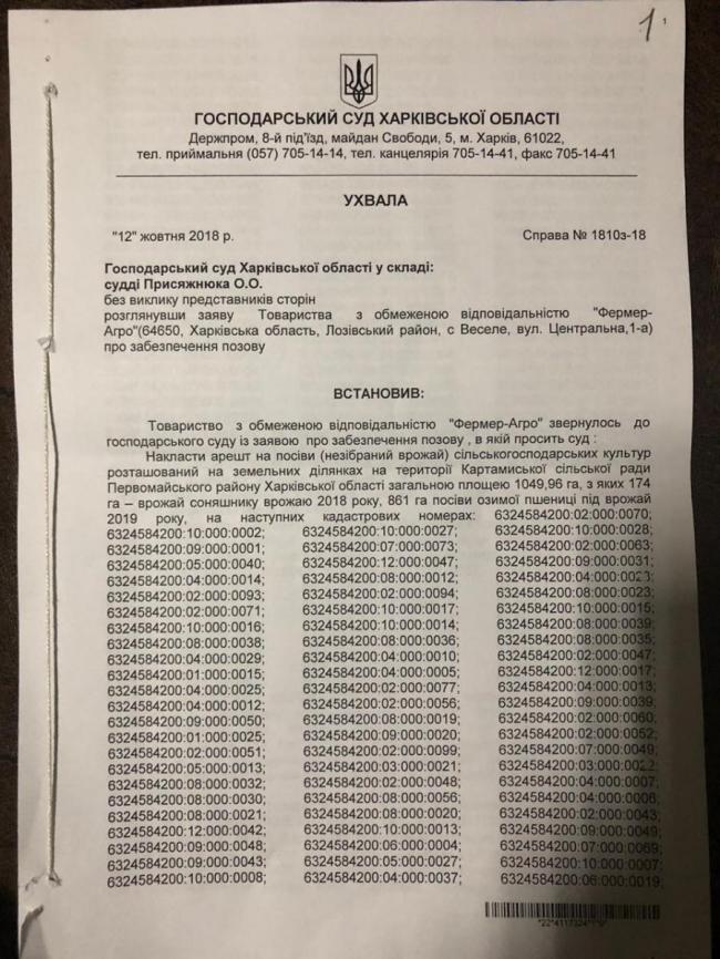 Правове свавілля на полях Харківщини: у гонитві за чужим врожаєм