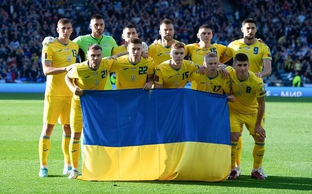 Сборная Украины поднялась в рейтинге ФИФА по итогам 2022 года