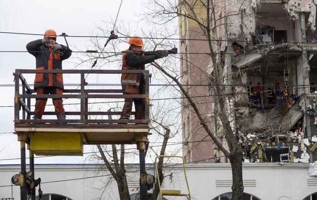 В Харькове без света 40% потребителей после удара РФ