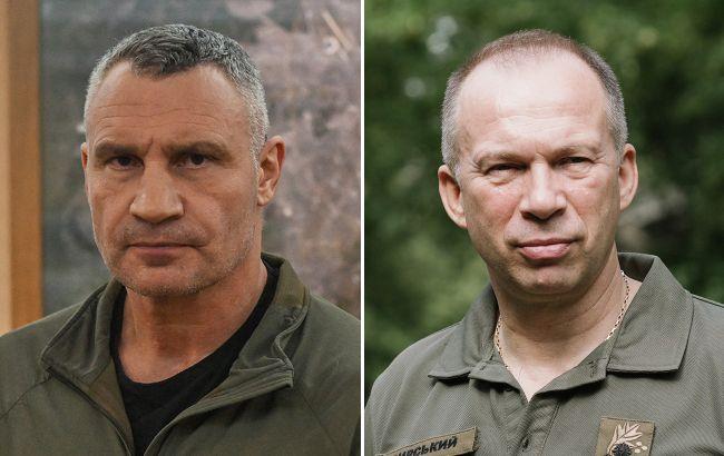 Кличко поблагодарил Сырского за оборону Киева и обратился к новому главкому