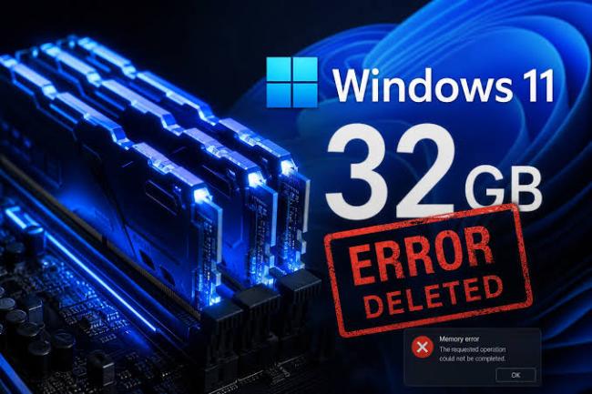 Microsoft убирает рекомендацию по 32 ГБ ОЗУ для игровых ПК - теперь в фокусе 8 ГБ и оптимизация Windows 11